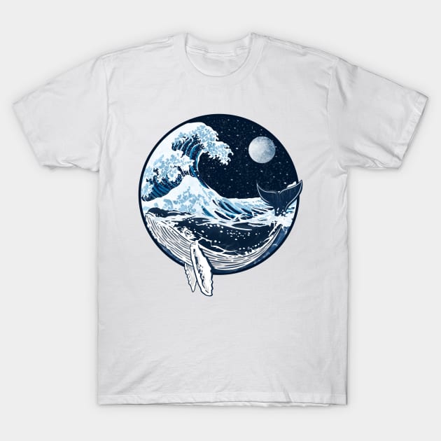 Ocean/whale T-Shirt by Morishasha